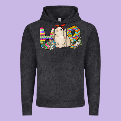 Hop Rabbit Easter Day Vintage Hoodie Designed By Howdyjamesfarm