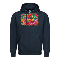 Navy Hot nana summer Zipper Hoodie - RacoonDesign