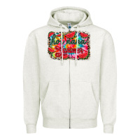 Oatmeal Heather Hot nana summer Zipper Hoodie - RacoonDesign