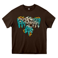 Chocolate Brown thunderbird Heavy Core Tee - JahusDesignShop