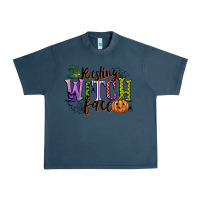 Midnight Navy resting witch face Urban Heavy Tee - CowGirlArtShop