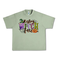 Oil Green resting witch face Urban Heavy Tee - CowGirlArtShop