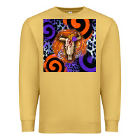 Antique Gold halloween bull skull Premium Sweatshirt - BarkalooDesign
