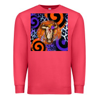 Cardinal halloween bull skull Premium Sweatshirt - BarkalooDesign