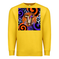 Lemon halloween bull skull Premium Sweatshirt - BarkalooDesign