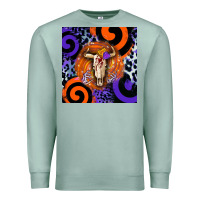 Seafoam halloween bull skull Premium Sweatshirt - BarkalooDesign
