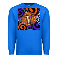 True Royal halloween bull skull Premium Sweatshirt - BarkalooDesign