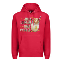 Cardinal Half Human Half Coffee Premium Hoodie - CowhideDigitalArt