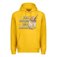 Lemon Half Human Half Coffee Premium Hoodie - CowhideDigitalArt