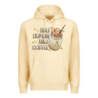 Pina Colada Half Human Half Coffee Premium Hoodie - CowhideDigitalArt