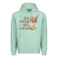 Seafoam Half Human Half Coffee Premium Hoodie - CowhideDigitalArt