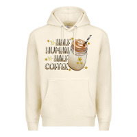 Tofu Half Human Half Coffee Premium Hoodie - CowhideDigitalArt