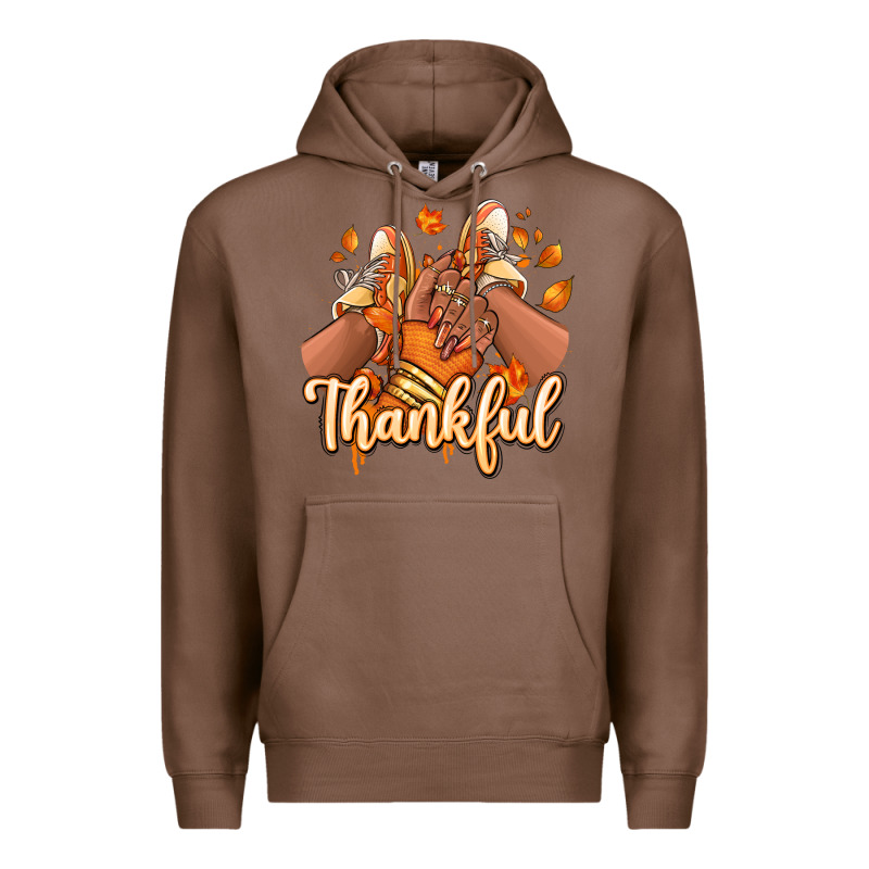 Thankful Black Girl Sneakers Premium Hoodie by RanaPortraitStore | Teevron