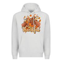 Dove Grey Thankful black girl sneakers Premium Hoodie - RanaPortraitStore