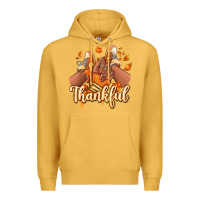 Mustard Thankful black girl sneakers Premium Hoodie - RanaPortraitStore