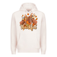 Pale Pink Thankful black girl sneakers Premium Hoodie - RanaPortraitStore