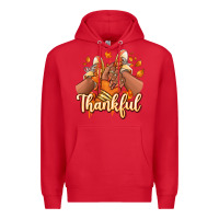 Red Thankful black girl sneakers Premium Hoodie - RanaPortraitStore