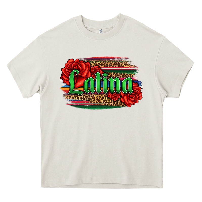 Latina With Serape And Roses Heavy Core Tee by Jasminsmagicworld | Teevron