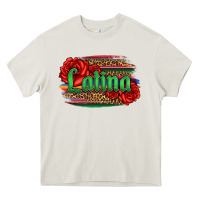 Cream latina with serape and roses Heavy Core Tee - Jasminsmagicworld