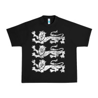 Retro Three England Lions Vintage Souvenir Urban Heavy Tee | Teevron
