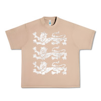 Burro Retro Three England Lions Vintage Souvenir Urban Heavy Tee - trangStudio