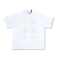 White Retro Three England Lions Vintage Souvenir Urban Heavy Tee - trangStudio