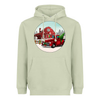 Matcha Christmas farm Christmas Heavyweight Hoodie - BarkalooDesign