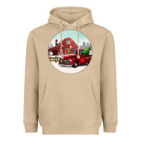 Mushroom Christmas farm Christmas Heavyweight Hoodie - BarkalooDesign