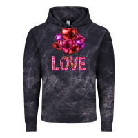 Cloud Black Love heart balloons Valentine's Day Vintage Hoodie - HowdyJamesFarm