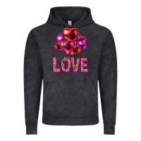 Vintage Black Love heart balloons Valentine's Day Vintage Hoodie - HowdyJamesFarm