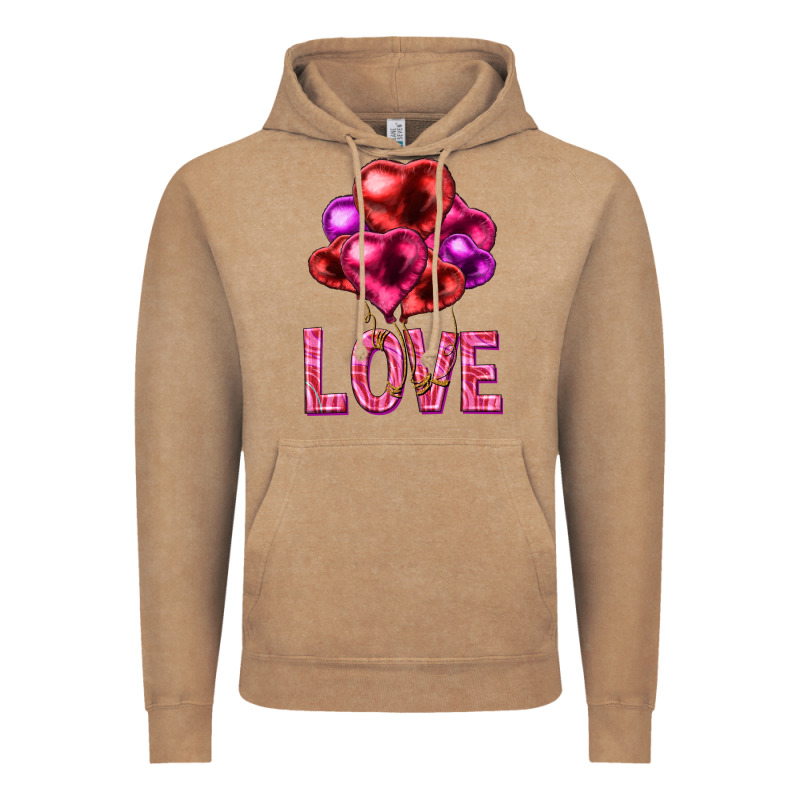 Love Heart Balloons Valentine's Day Vintage Hoodie by HowdyJamesFarm | Teevron