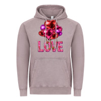 Vintage Zinc Love heart balloons Valentine's Day Vintage Hoodie - HowdyJamesFarm