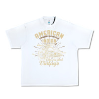 White Retro Vintage American Motorcycle Indian for Old Biker Urban Heavy Tee - trangStudio