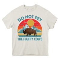 Cream Do Not Pet The Fluffy Cows Vintage Heavy Core Tee - trangStudio