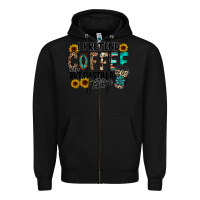 Black i pretend coffee Zipper Hoodie - RacoonDesign