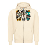 Sandshell i pretend coffee Zipper Hoodie - RacoonDesign