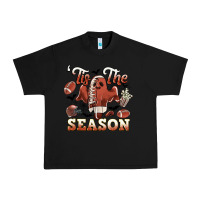 Black tis the season football halloween Urban Heavy Tee - CowGirlArtShop