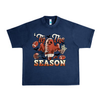 Navy tis the season football halloween Urban Heavy Tee - CowGirlArtShop