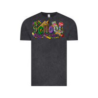 Vintage Black school bus driver mardi gras Vintage Tee - CowGirlArtShop