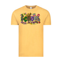 Vintage Mustard school bus driver mardi gras Vintage Tee - CowGirlArtShop