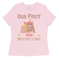 Bubblegum Pink Our First Mother's Day Ladies Tee - Bettercallsaul