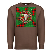 Chestnut Christmas bull skull Premium Sweatshirt - BarkalooDesign