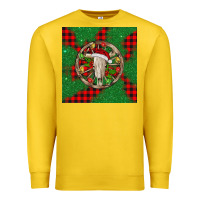 Lemon Christmas bull skull Premium Sweatshirt - BarkalooDesign