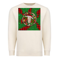 Sandshell Christmas bull skull Premium Sweatshirt - BarkalooDesign