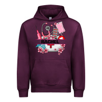 Mauve Wine costom name nurse hat and elements Urban Hoodie - AdoDesignShop