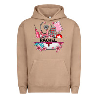 Pigment Burro costom name nurse hat and elements Urban Hoodie - AdoDesignShop