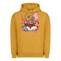 Pigment Peanut Butter costom name nurse hat and elements Urban Hoodie - AdoDesignShop