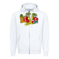 White love summer Zipper Hoodie - RacoonDesign