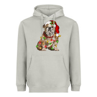 Moon Dust Christmas english bulldog Heavyweight Hoodie - BarkalooDesign