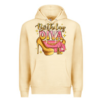 Pina Colada birthday diva pink and gold glitter Premium Hoodie - LillyAllenDesigns